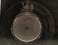 Armorial Platter Engraved with the Crest of the Earl of Sandwich, Blown Glass