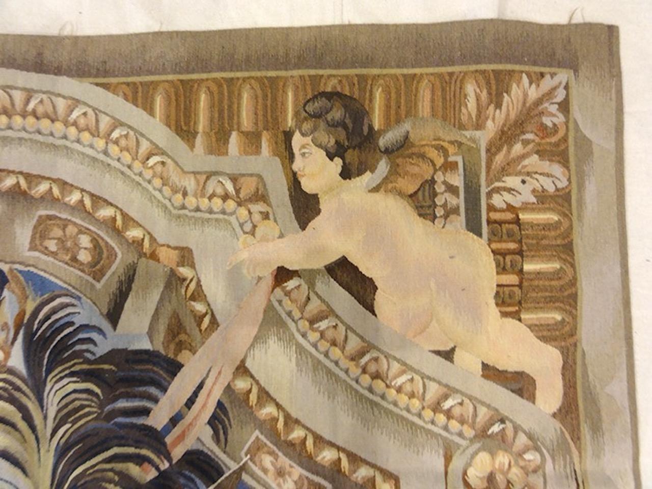 Dieser antike mittelalterliche Rüstungsteppich (5' x 6'7