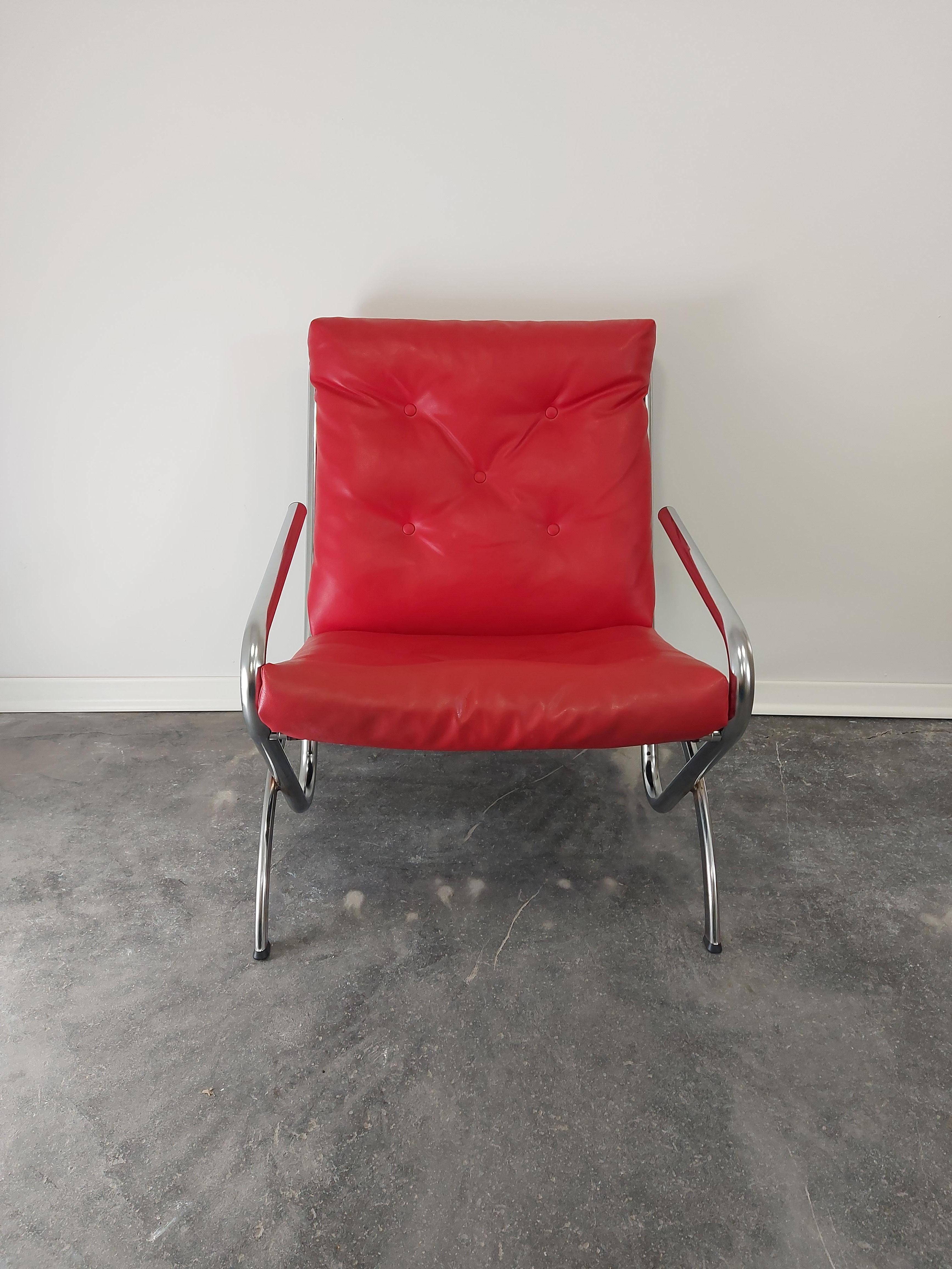 Armrest chair, 1980s, Lounge Chair 1 of 2 1