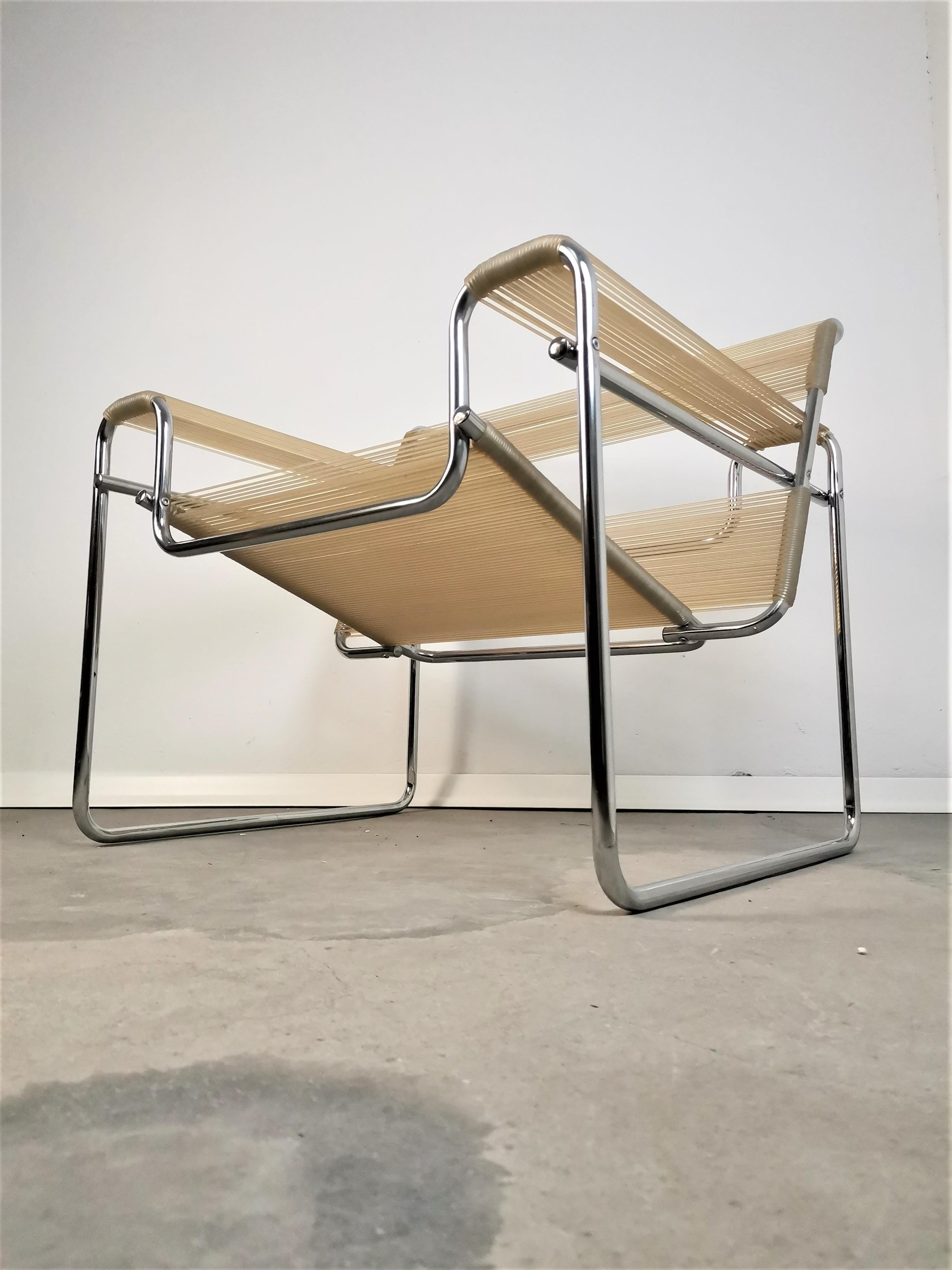 Mid-Century Modern Armrest Chair, 1990s For Sale
