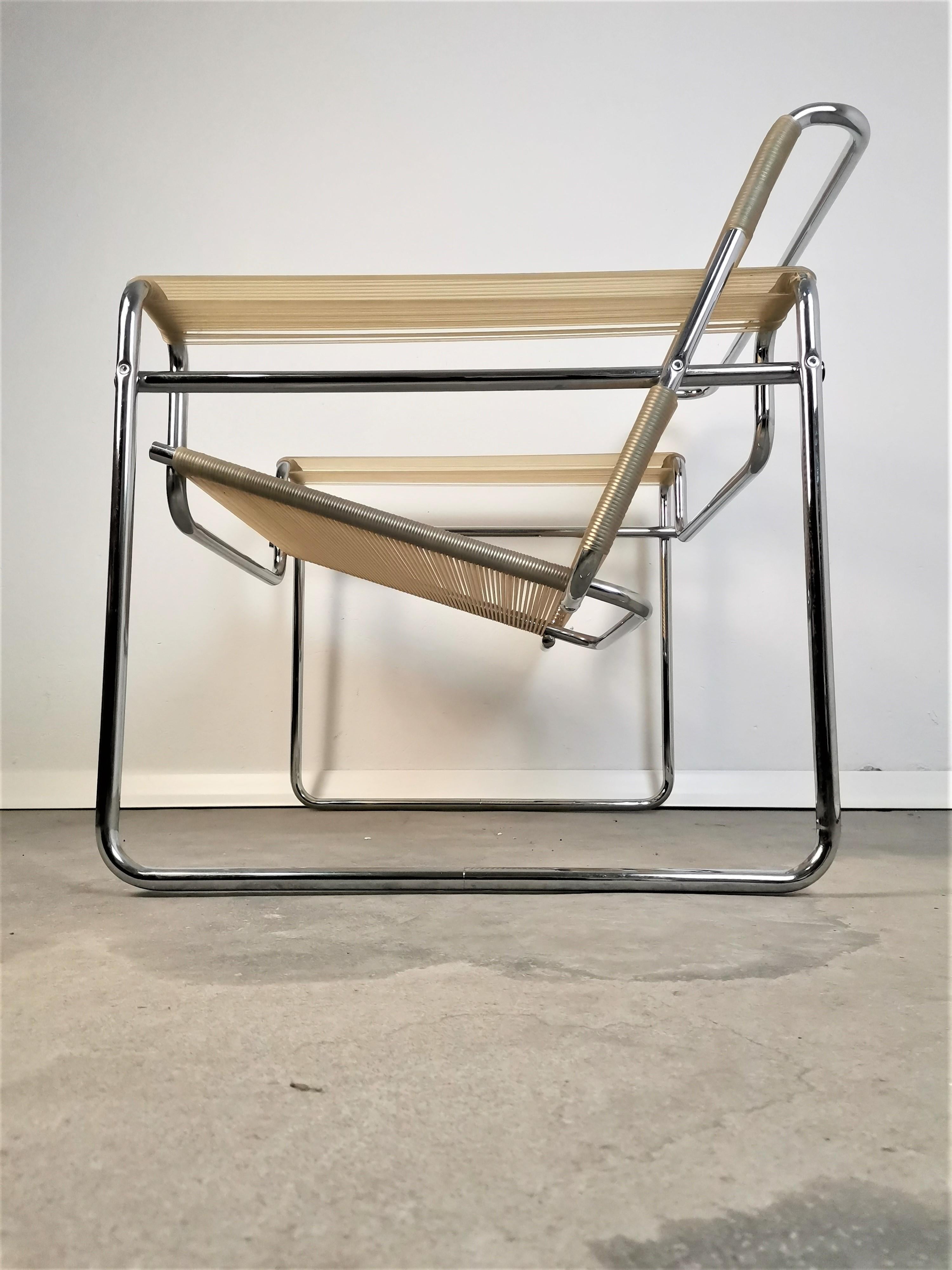 Galvanized Armrest Chair, 1990s For Sale