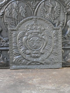 Arms of France Cast Iron Fireback, 18th Century