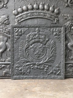Arms of France Fireback, France, 17th/18th Century