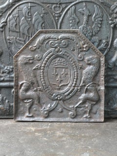 Arms of France Fireback, France, 20th Century