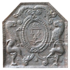 Arms of France Fireback, France, 20th Century