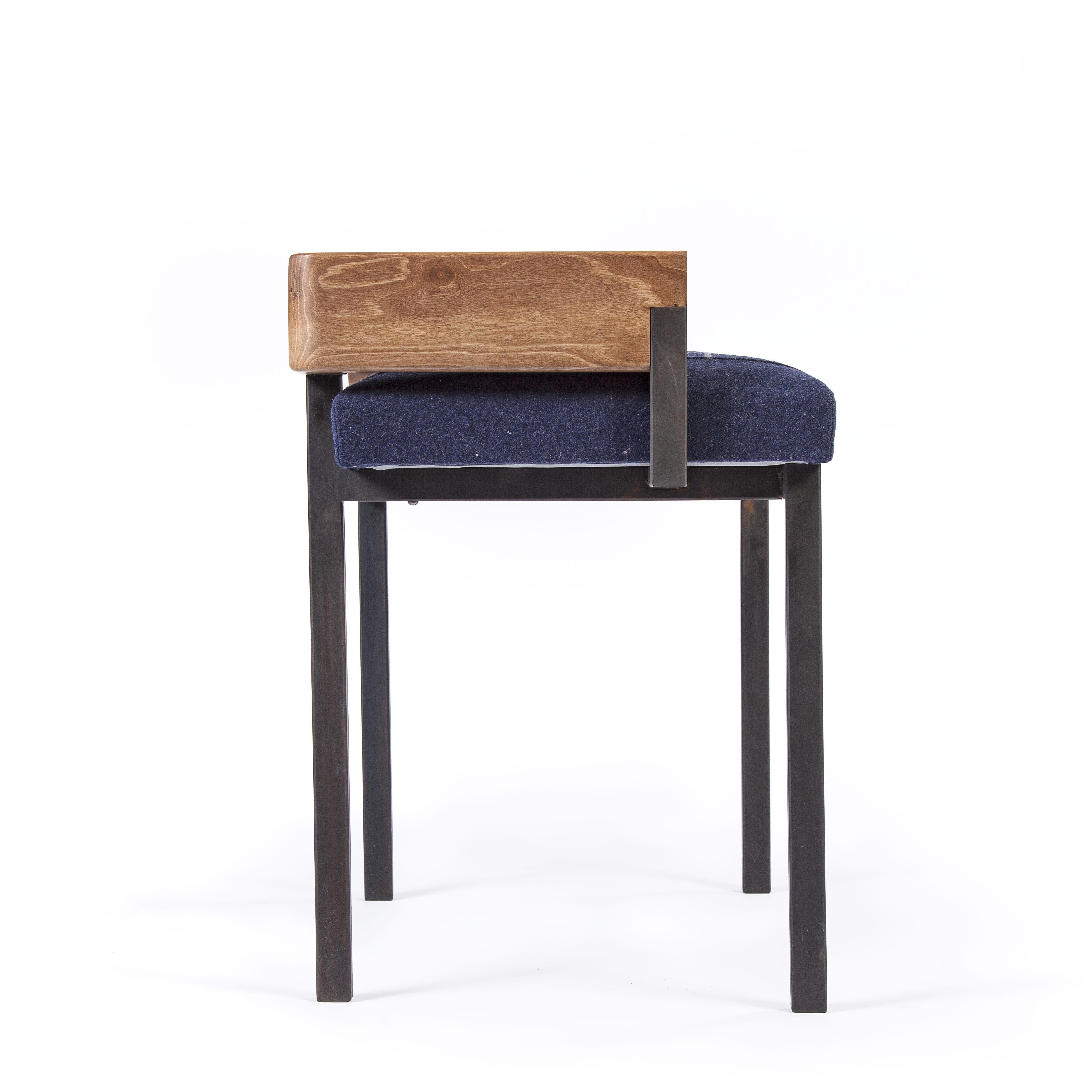 French Arms Stool by Charlotte Besson-Oberlin