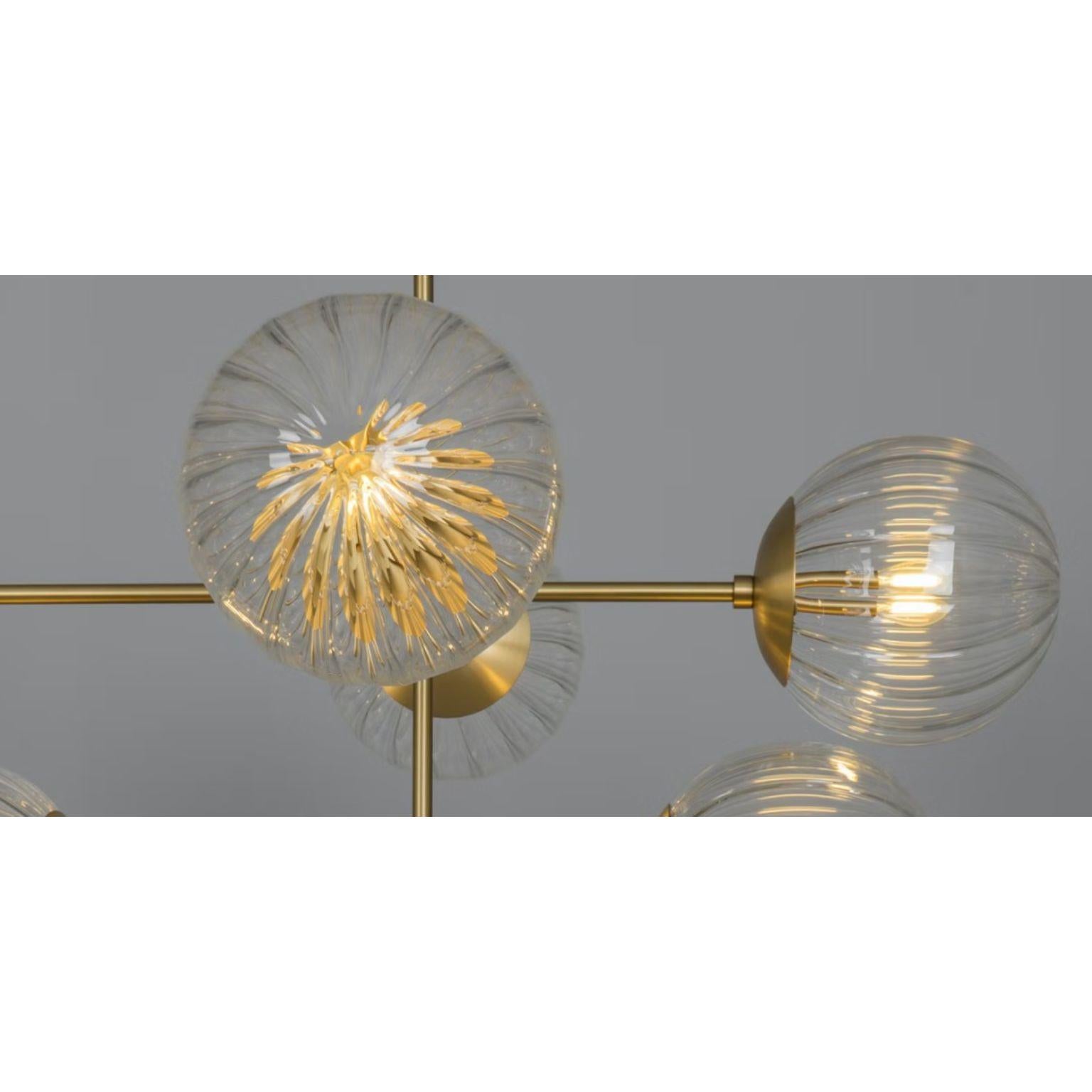 Modern Armstrong Linear Chandelier by Schwung For Sale