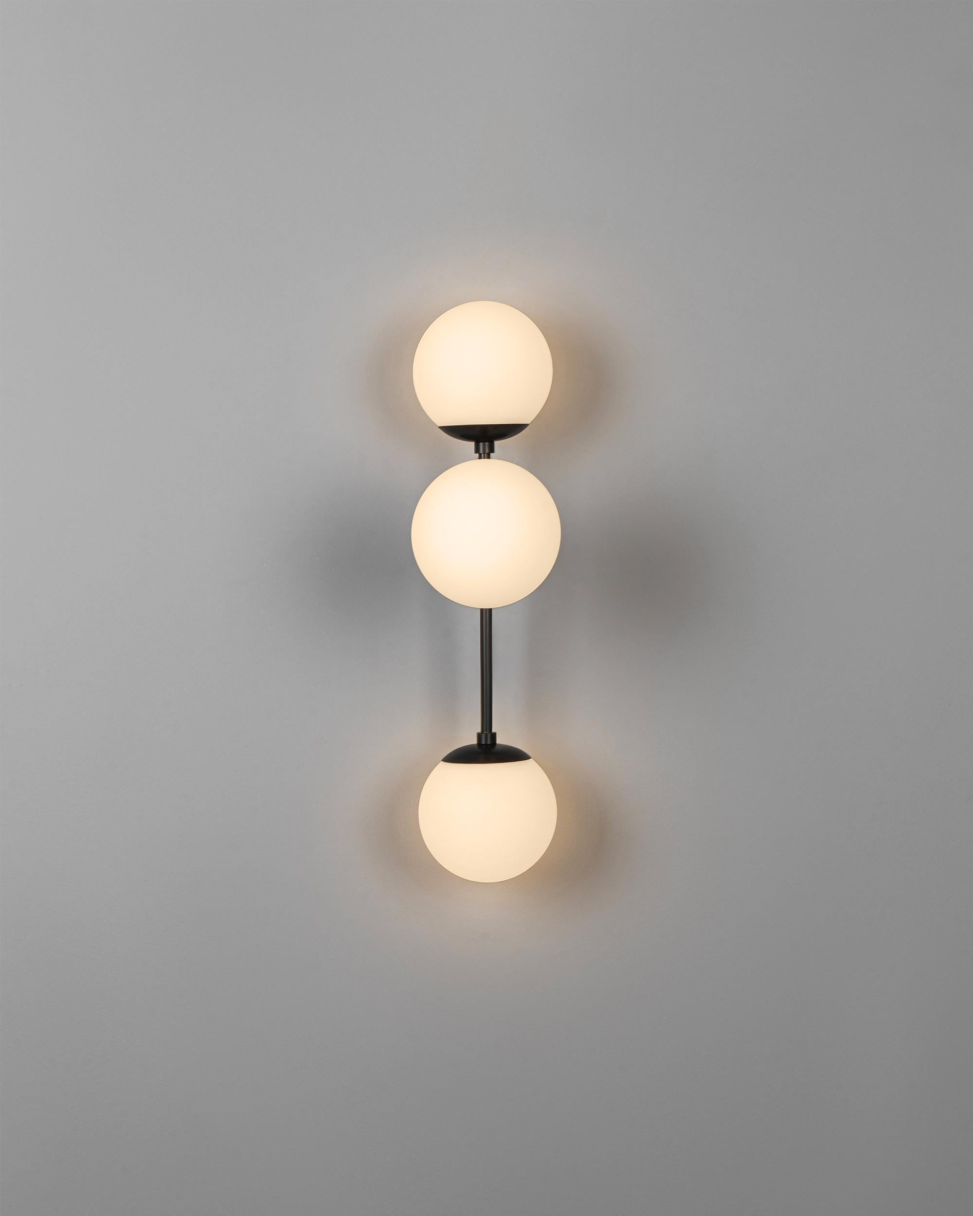 Contemporary Armstrong Triple Sconce For Sale