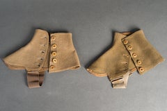 Army Boot Tops, Vintage Military Decor, 1939-1940, Good Condition