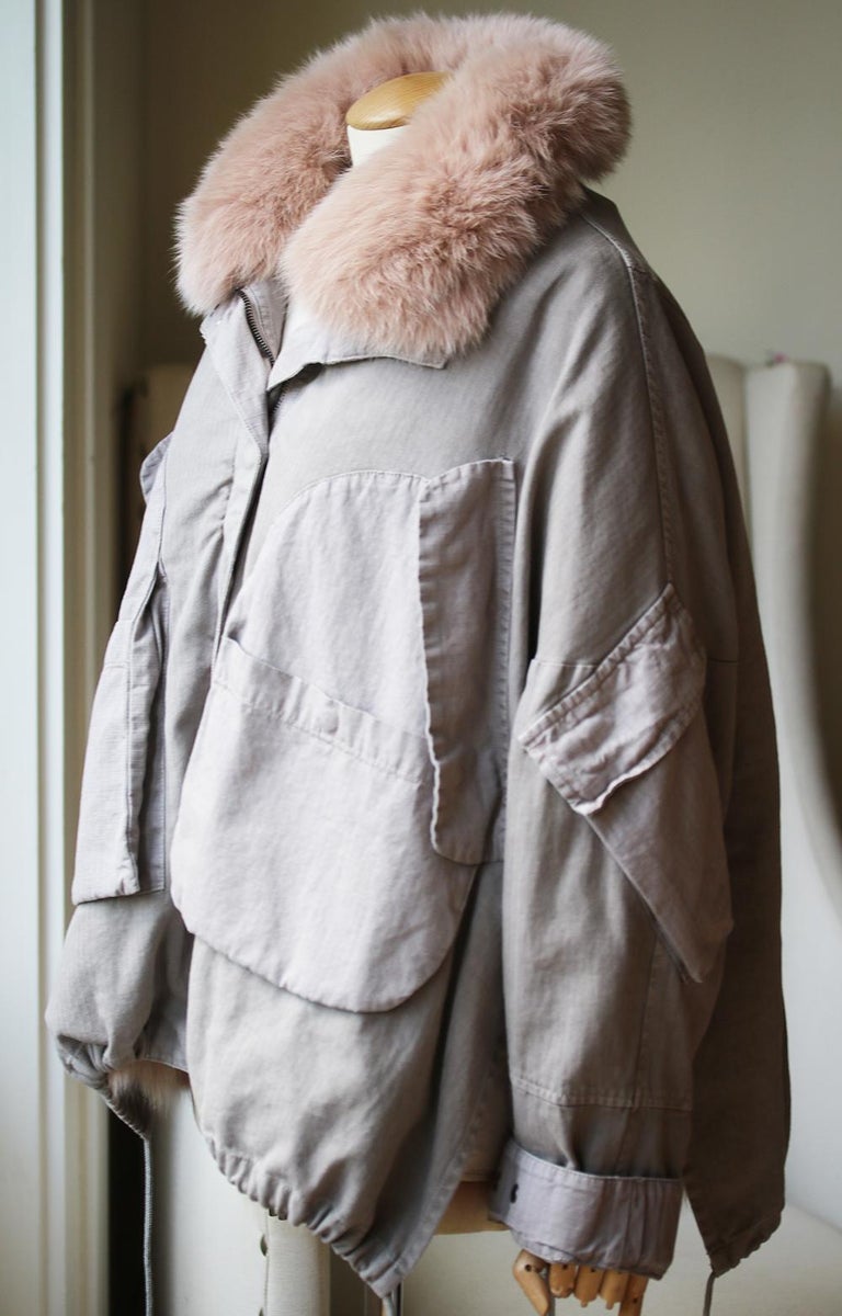 Army by Yves Salomon Oversized Short Parka Jacket at 1stDibs | yves ...