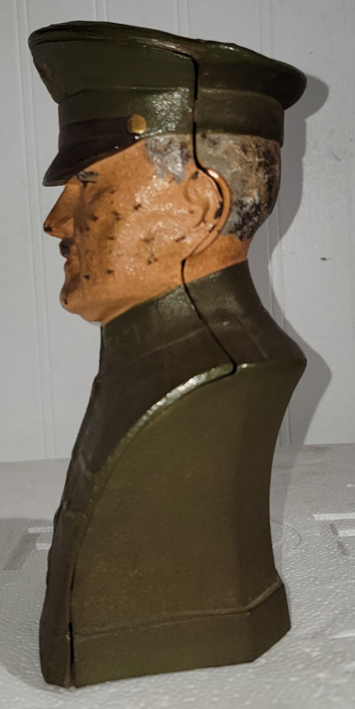 American Army General John Joseph Pershing Dated 1919 Coin Bank For Sale