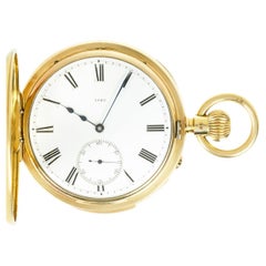 Reloj de bolsillo de repetición de minutos Army & Navy Gold Half Hunter C1882