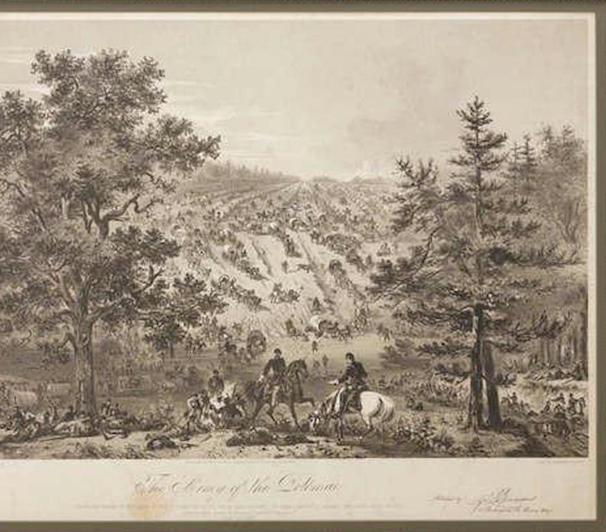 Army of the Potomac par John Bachelder, lithographie de l'époque de la guerre de Sécession, vers 1863 Bon état - En vente à Colorado Springs, CO
