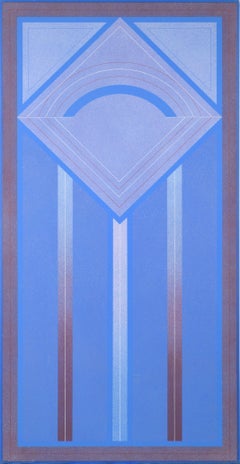 "Kiva IV" - 1970's Minimalist Geometric Abstract 