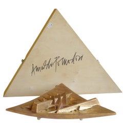 Arnaldo Pomodoro Rossicone Keramik Italienische Kunst Moderne Gold Wandskulptur