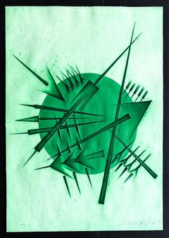 Arnaldo Pomodoro (1926–2025) - Acquatinta e calcografia su carta Fabriano Rosaspina