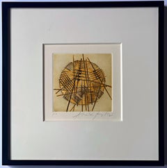 Arnaldo Pomodoro - Aguafuerte sobre papel, firmado «AP», una de las 15 pruebas de artista, enmarcado
