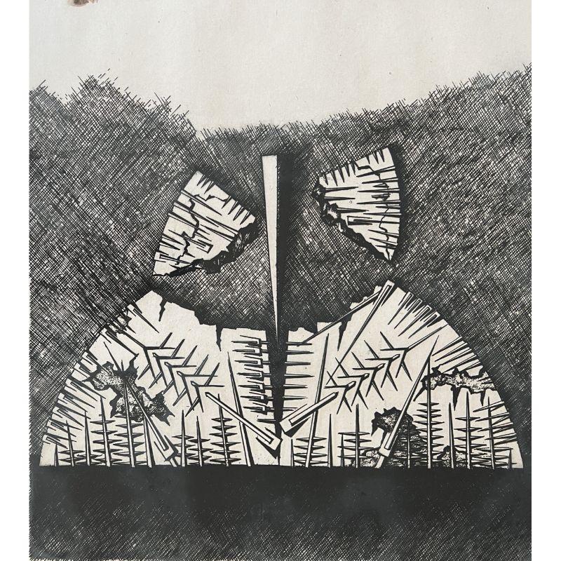 Arnaldo Pomodoro - La Rottura Nella Forma Solare - Hand-Signed Etching , 1983

Additional Information:
Material: Etching and aquatint on paper
Limited edition, numbered 37/60 in lower left corner
Total edition of 60 copies + XXV
Signed in pencil by