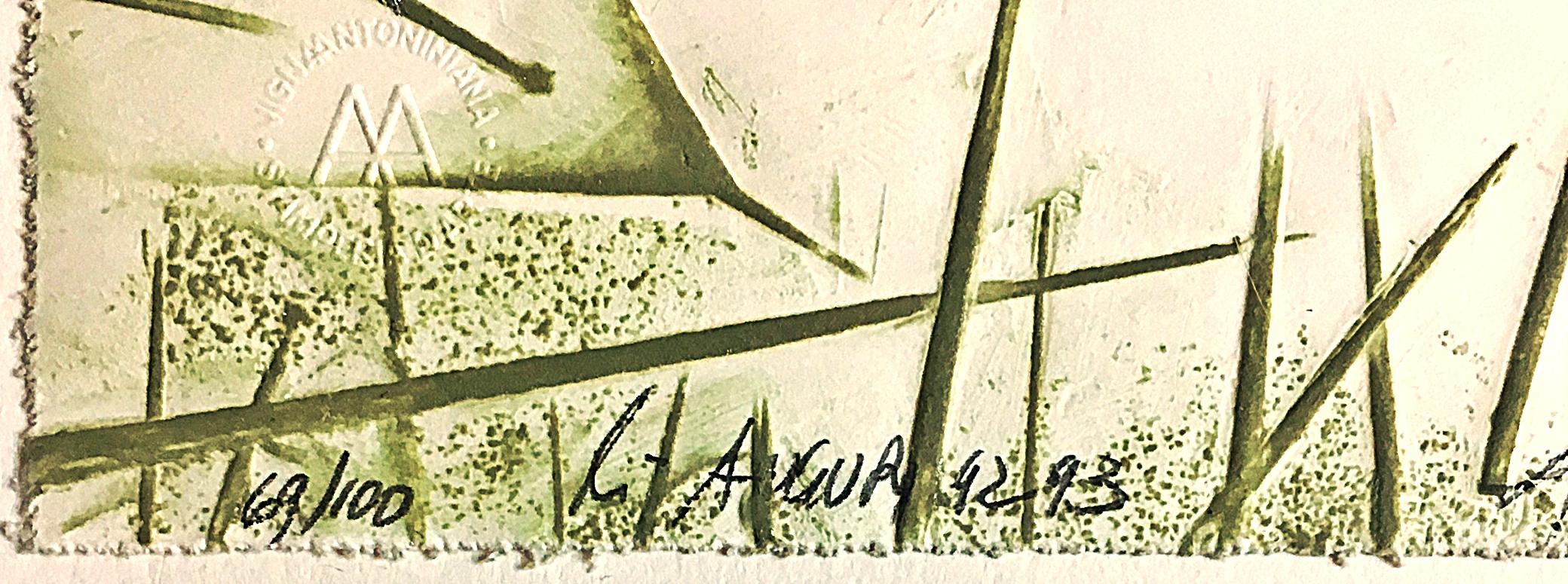 di Auguri - Abstract Geometric Print by Arnaldo Pomodoro