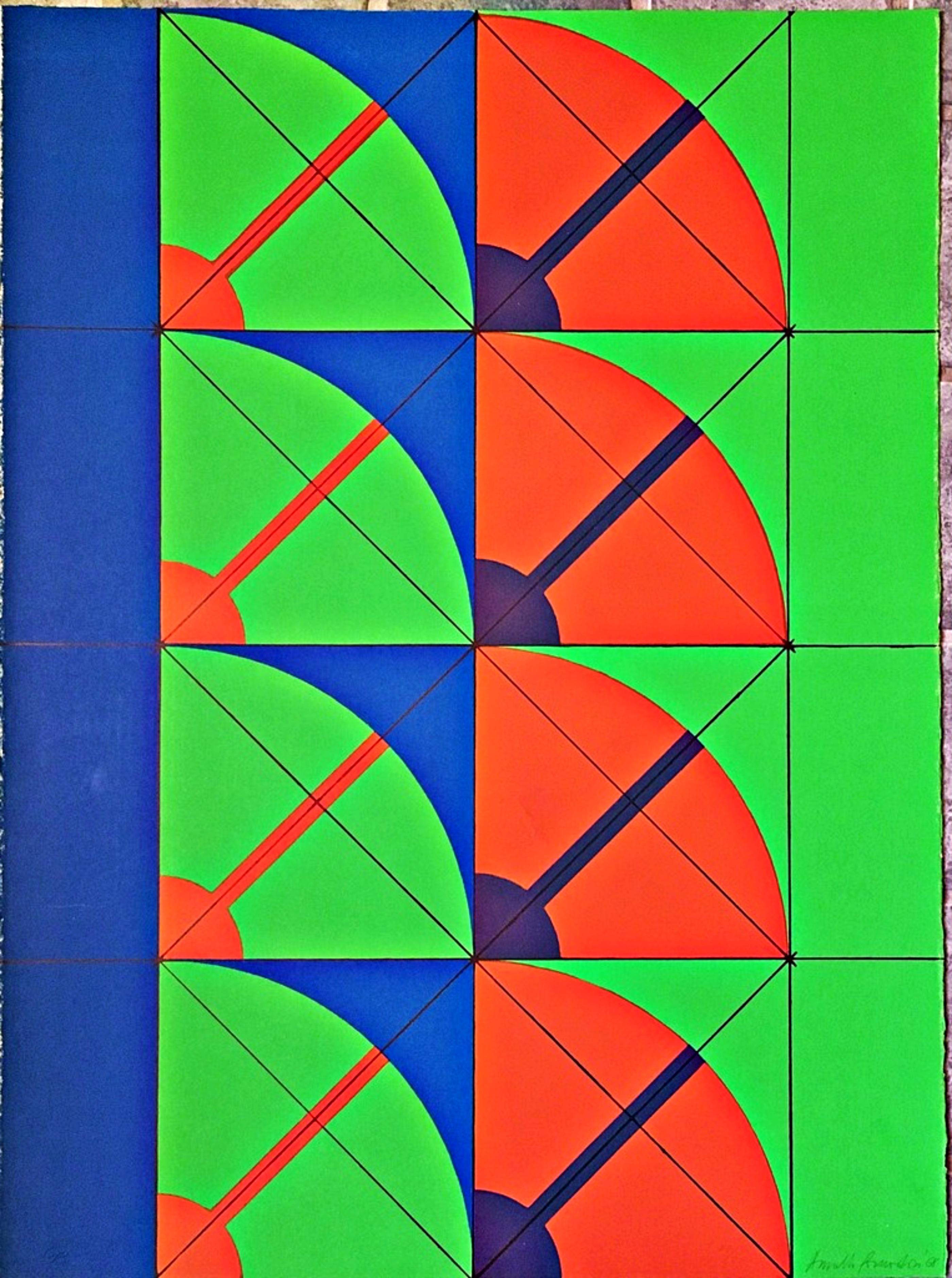 Abstract Print Arnaldo Pomodoro - Sans titre - Abstraction géométrique moderne du milieu du siècle dernier