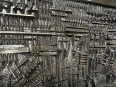 Arnaldo Pomodoro (1926 - 2025) - Bassorilievo - Silberne Skulptur - 1968