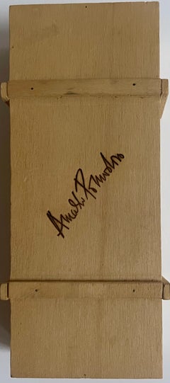 Arnaldo Pomodoro - "Scultura" with official Authentication card Signed Sculpture