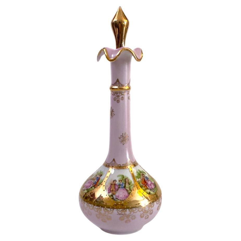 Arnart Bouteille en porcelaine à long col avec bouchon en vente