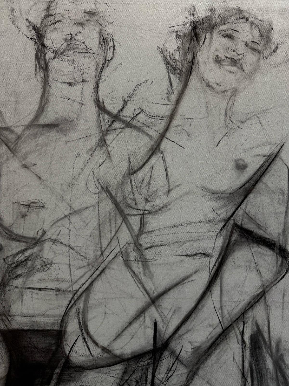 ABSTRACT Figurative Human Women by Contemporary Arnau Casas Spanish Art For Sale 2