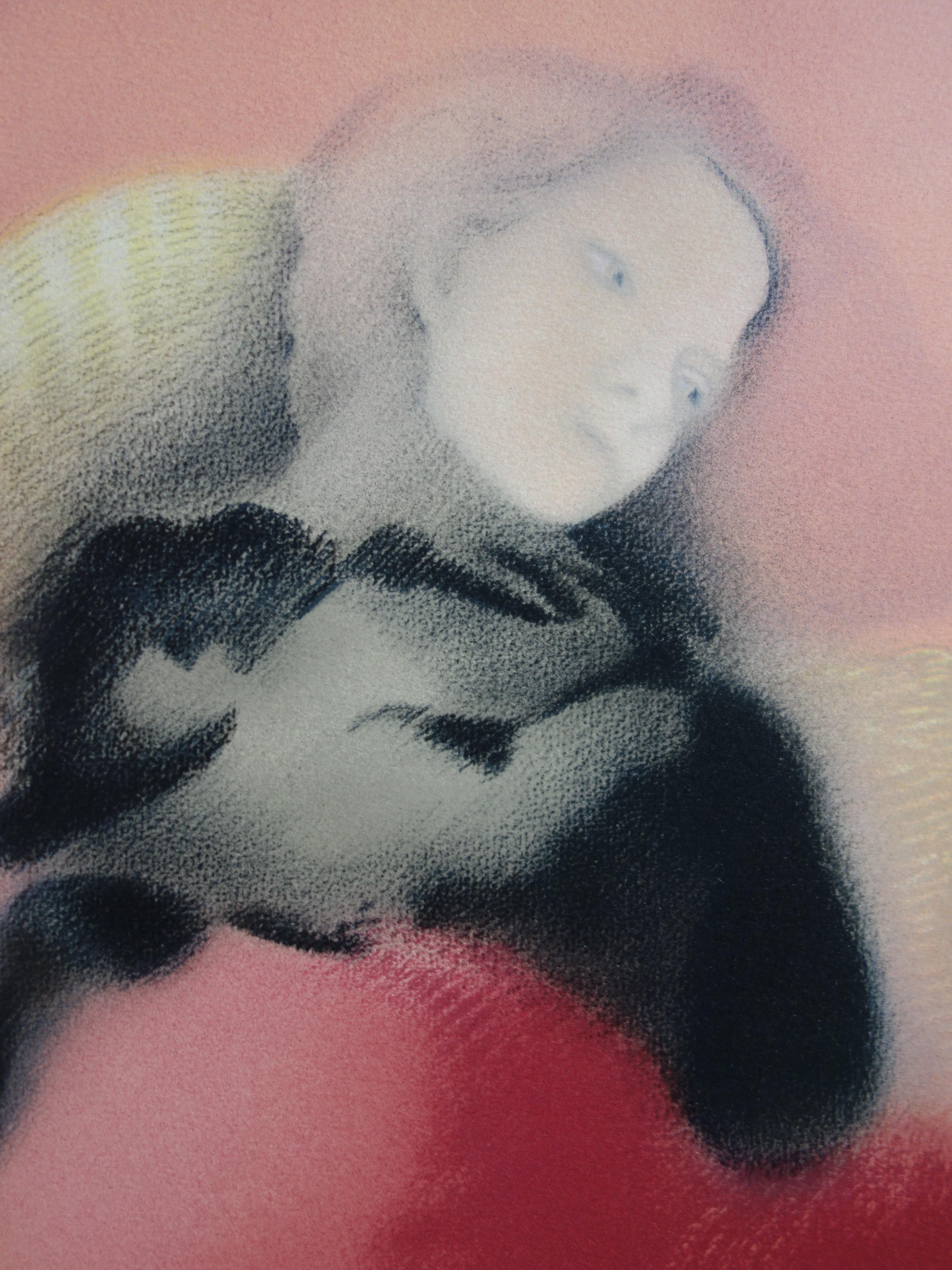 The Dreamer - Original Handsigned Lithograph - Modern Print by Arnaud d'Hauterives