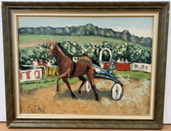Course de Trot - Óleo sobre tela - Años 80-90