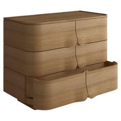 Arnava Drawer Cabinet in Natural Oak Veneer by Pendhapa