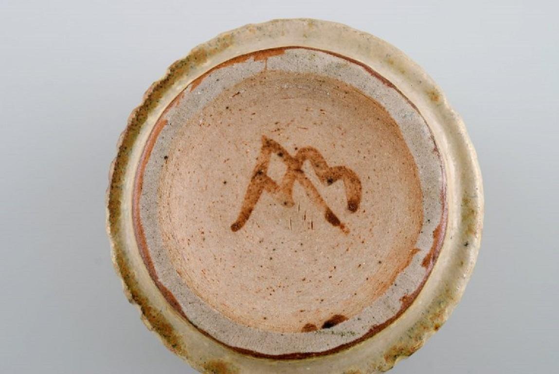 Arne Bang (1901-1983), Denmark. Bowl / vase in glazed ceramics. Mid-20th C. In Excellent Condition For Sale In Copenhagen, DK