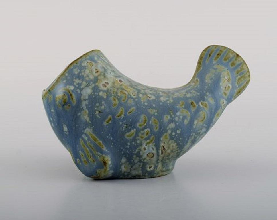 Scandinavian Modern Arne Bang, Denmark, Fish in Glazed Ceramics