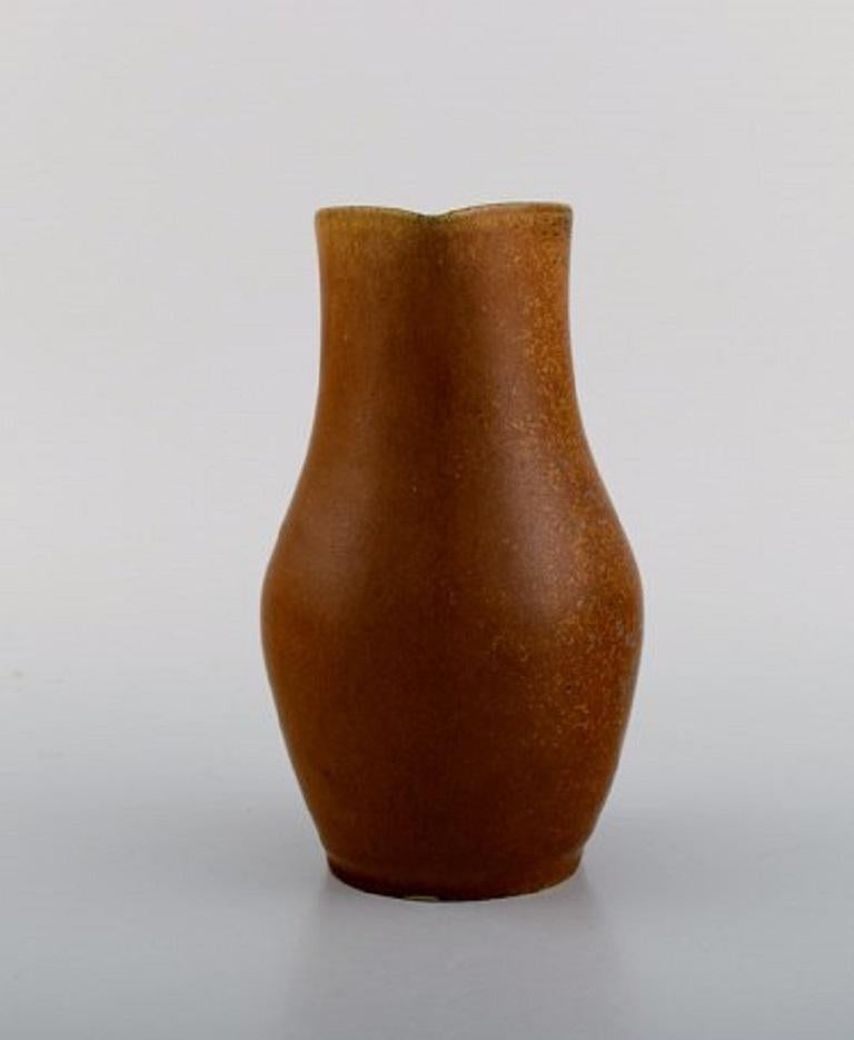 Scandinavian Modern Arne Bang '1901-1983', Denmark, Jug in Glazed Ceramics, 1940s/50s