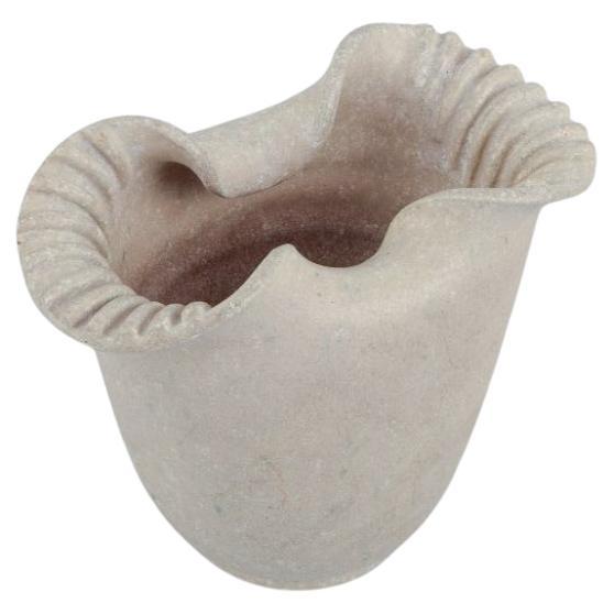 Arne Bang (1901-1983). Stoneware vase with light glaze. Model no. 179. For Sale