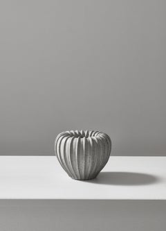 Arne Bang Art Deco Stoneware Vase Beige Glazing Model No. 3, 1930s