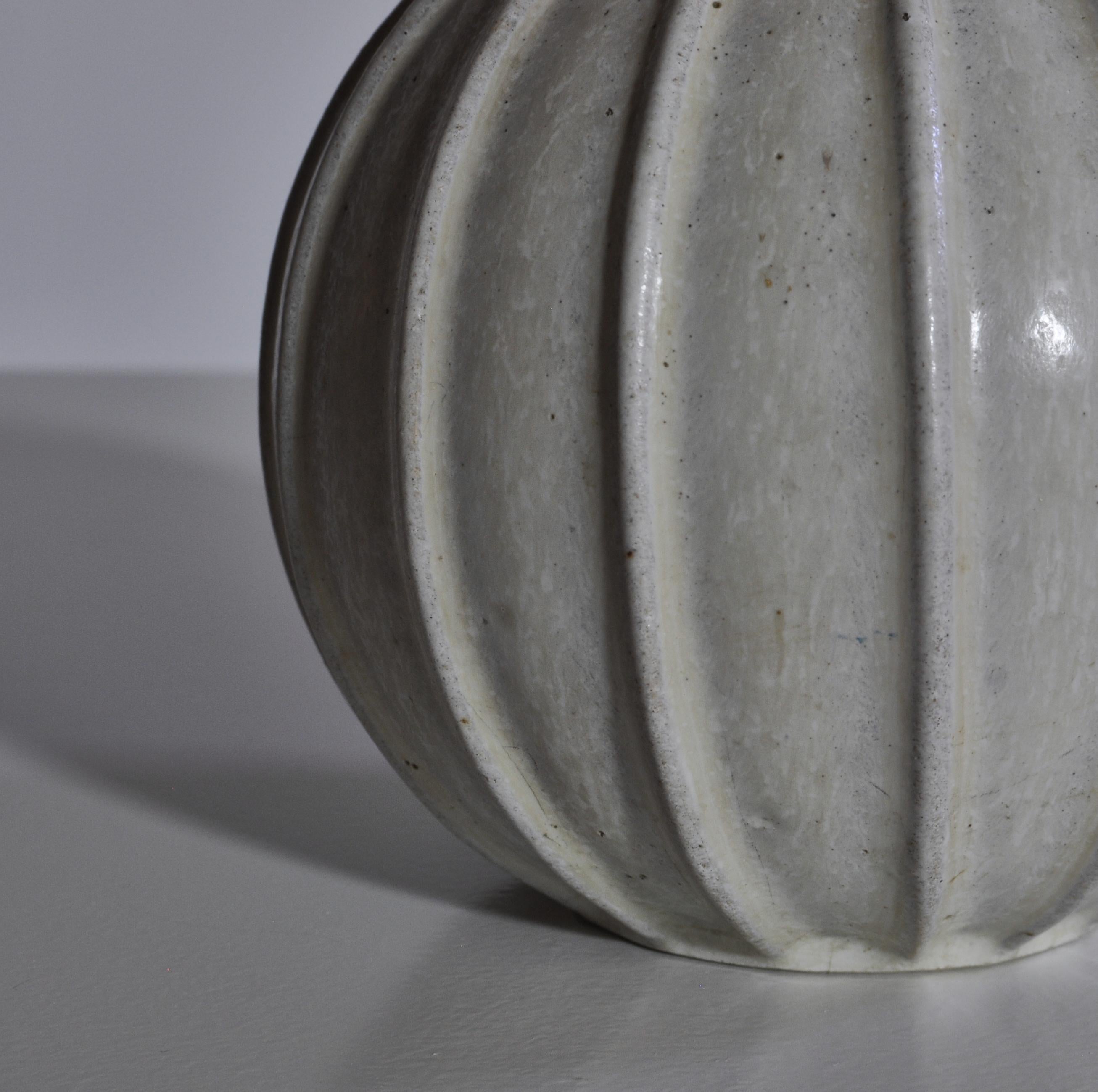 Mid-20th Century Arne Bang Art Deco Stoneware Vase from Own Studio, 1930s