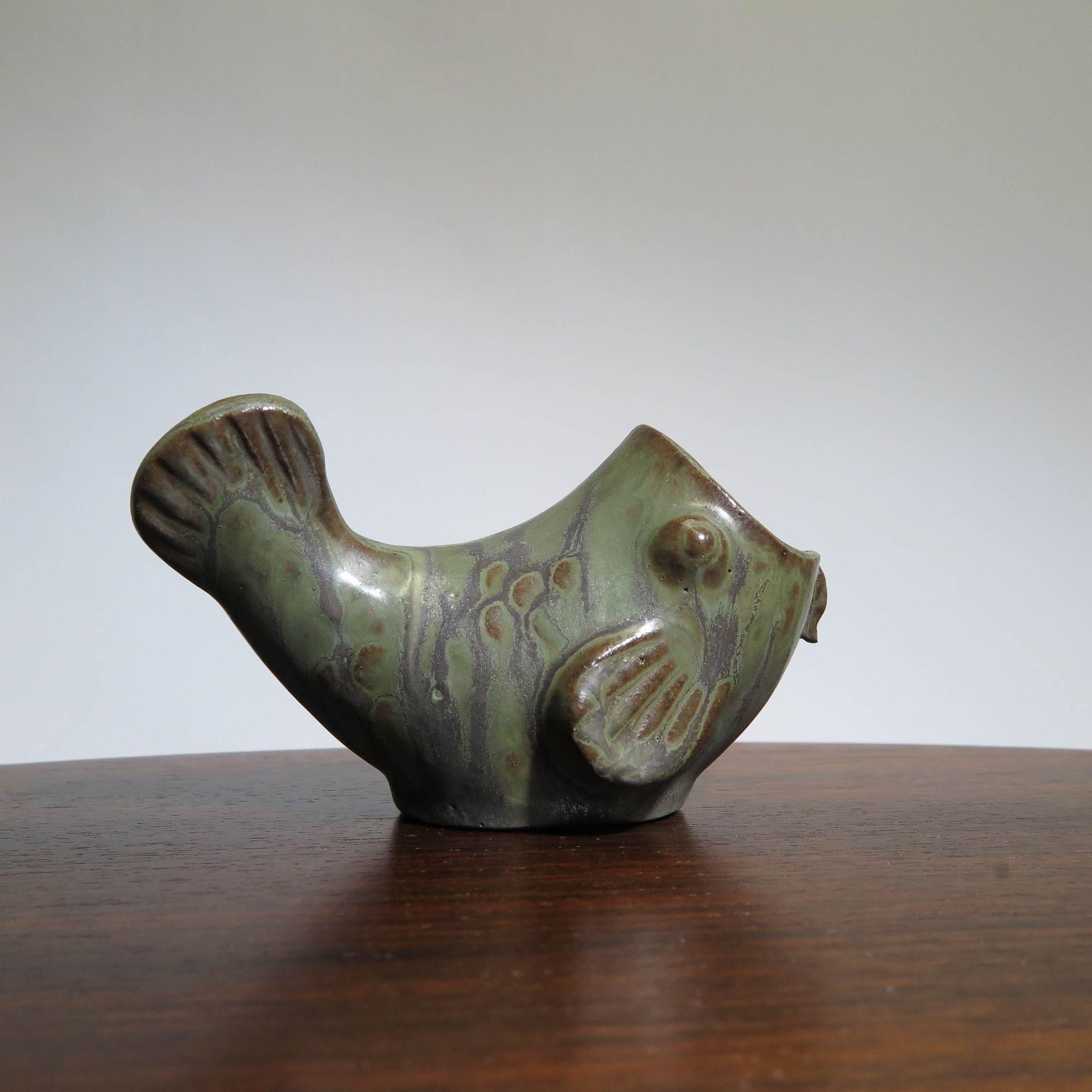 Arne Bang Ceramic Fish In Excellent Condition For Sale In Oakland, CA