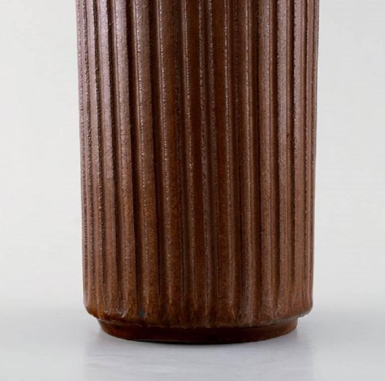Arne Bang, Ceramic Jam Jar with Bronze Lid In Excellent Condition In Copenhagen, DK