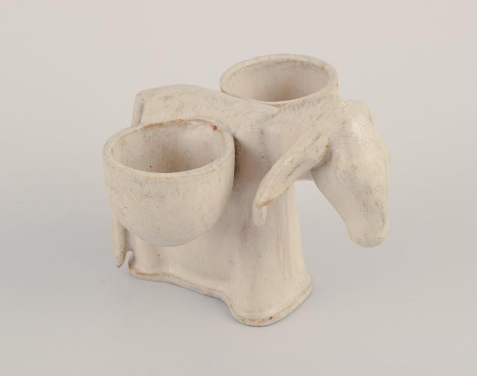 Danois Arne Bang, Danemark. In our own workshop. Figure d'un âne. Salière. en vente