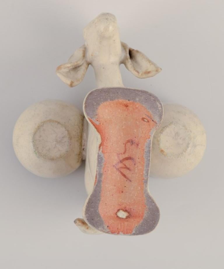 20ième siècle Arne Bang, Danemark. In our own workshop. Figure d'un âne. Salière. en vente