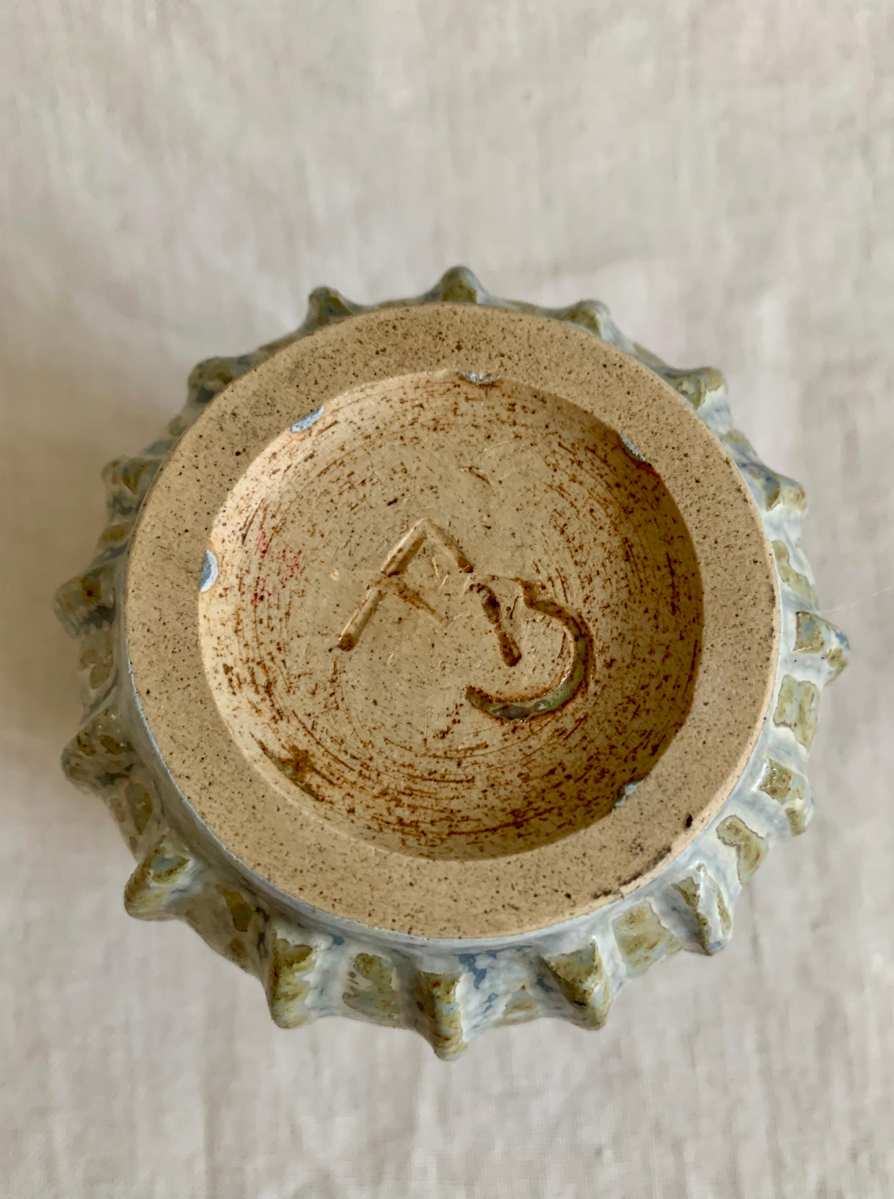 Grès porcellanato Raro vaso scanalato in gres di Arne Bang Model No. 37, anni '30 in vendita