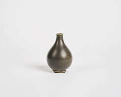 Arne Bang, Green and Grey Glazed Ceramic Vase, Denmark, 1930s