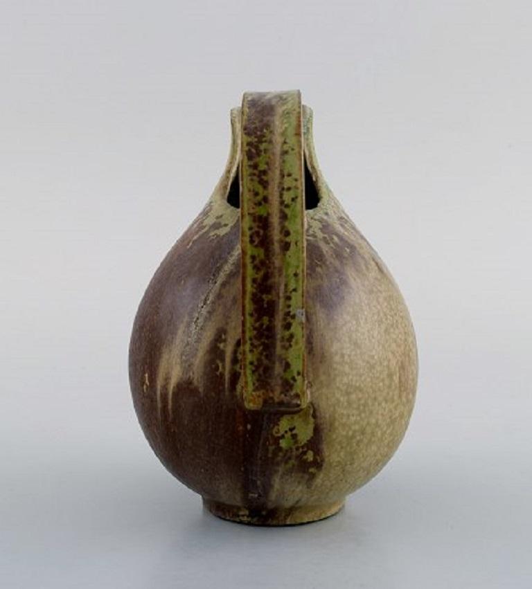 Mid-20th Century Arne Bang, Jug with Handle in Glazed Ceramics, 1940s-1950s For Sale