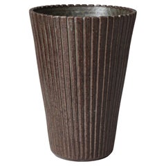 Arne Bang Large Art Deco Stoneware Vase Model 65, 1930s