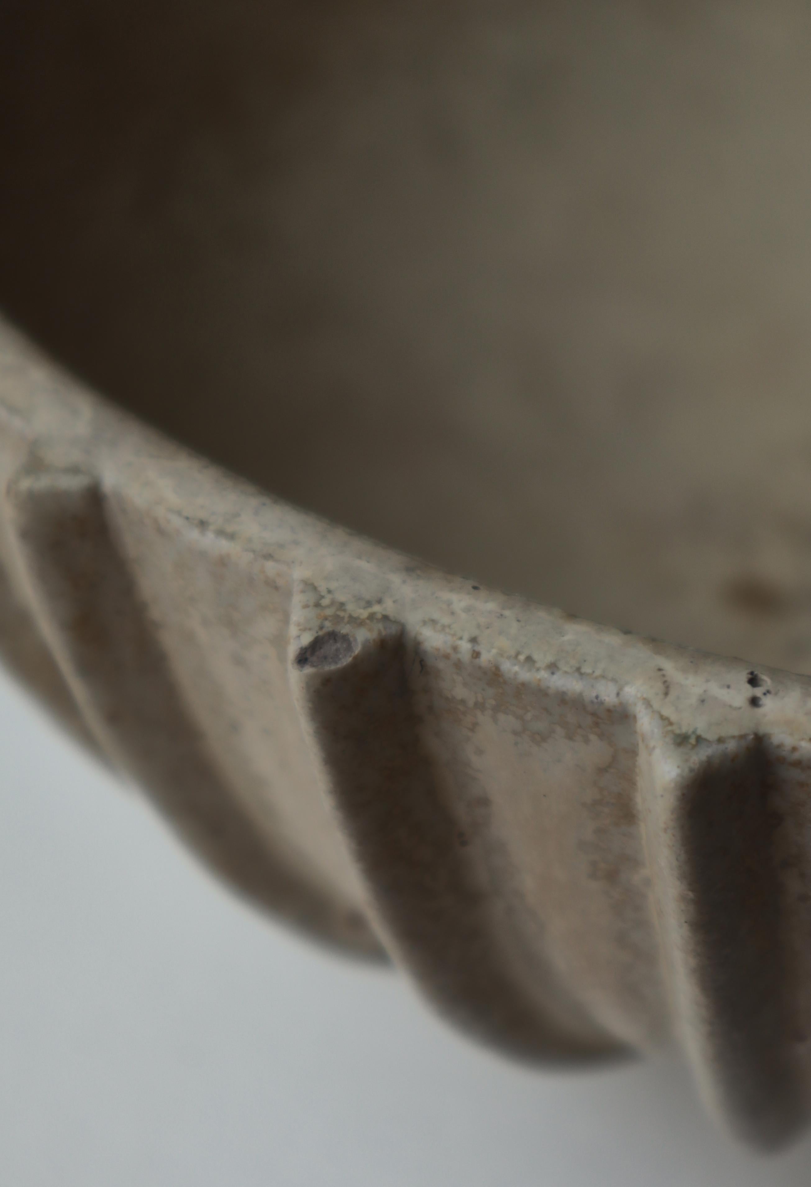 Arne Bang XLarge Unique Glazed Stoneware Bowl no. 114 Own Studio, 1930s, Denmark in vendita 5