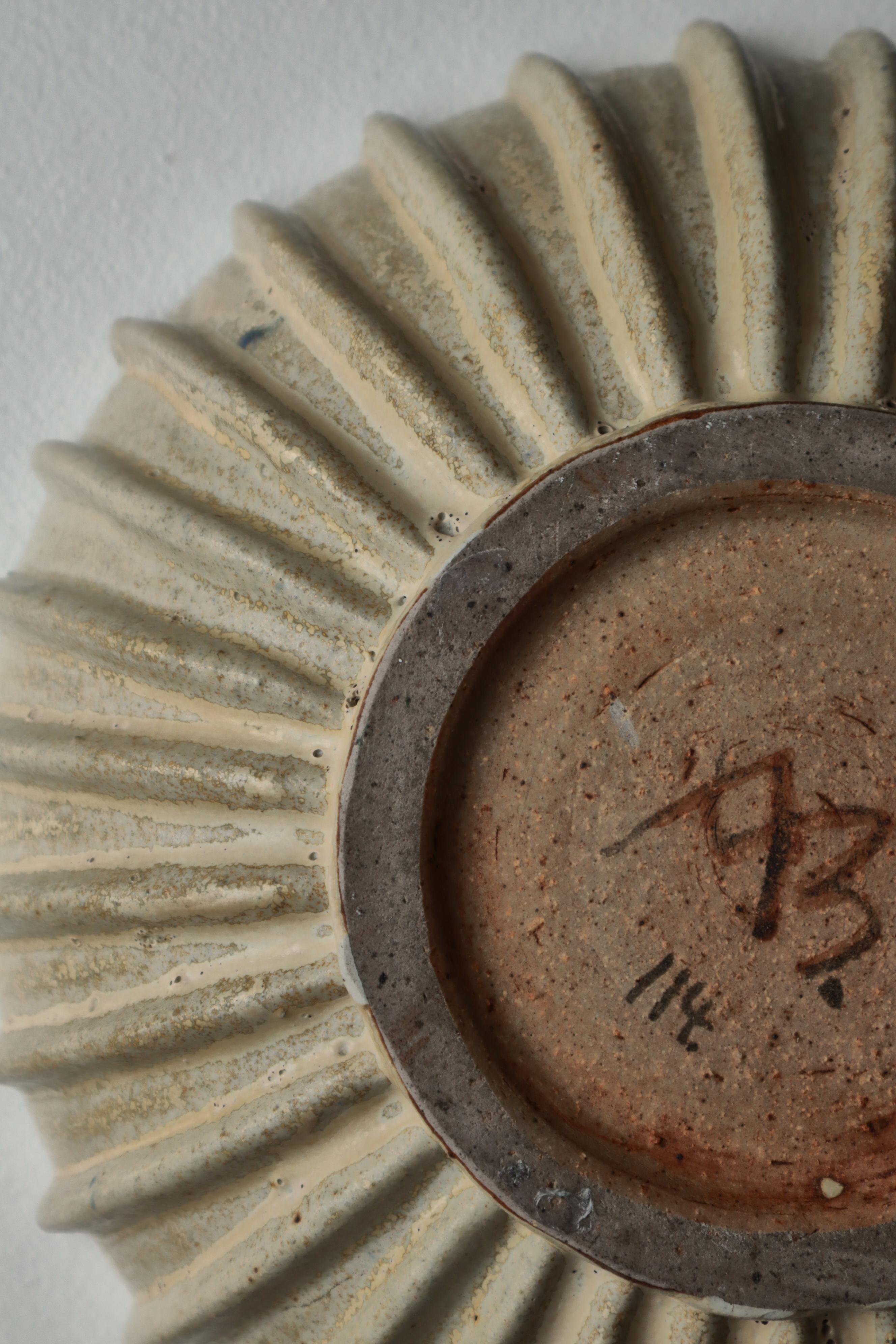 Arne Bang XLarge Unique Glazed Stoneware Bowl no. 114 Own Studio, 1930s, Denmark in vendita 4