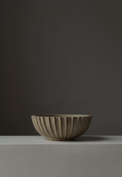 Arne Bang Große einzigartige glasierte Steinzeugschale Nr. 114 Eigenes Studio, 1930er Jahre, Dänemark