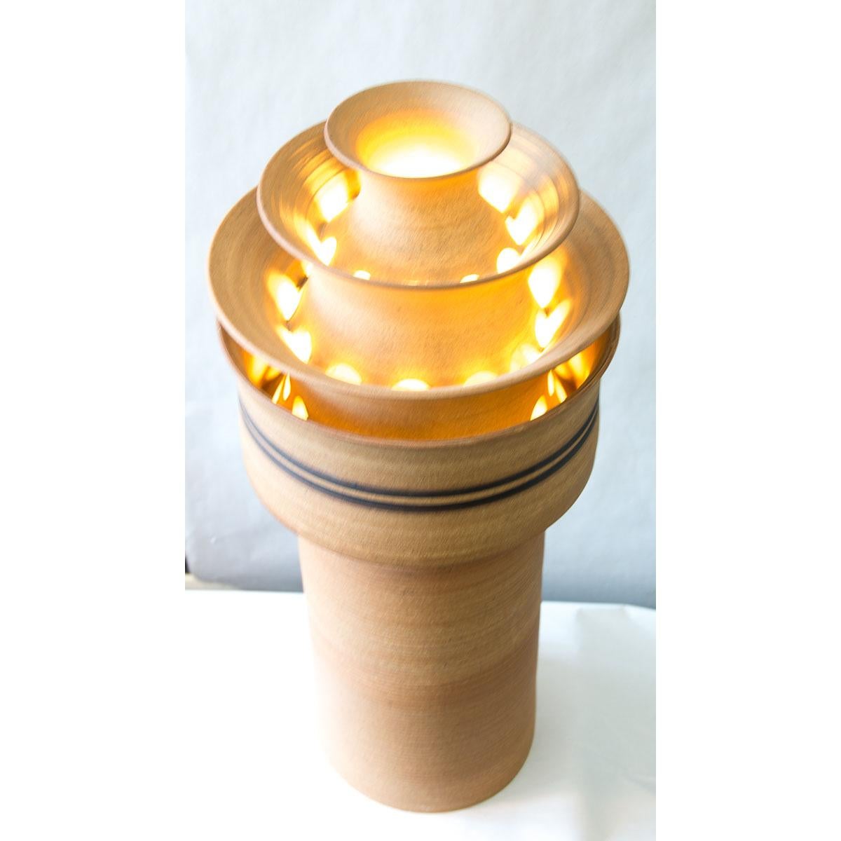Arne Bang Original Vintage Stoneware Lamp In Good Condition For Sale In East Hampton, NY