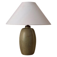 Arne Bang, Sizable Table Lamp, Glazed Stoneware, Studio, Denmark, c. 1927